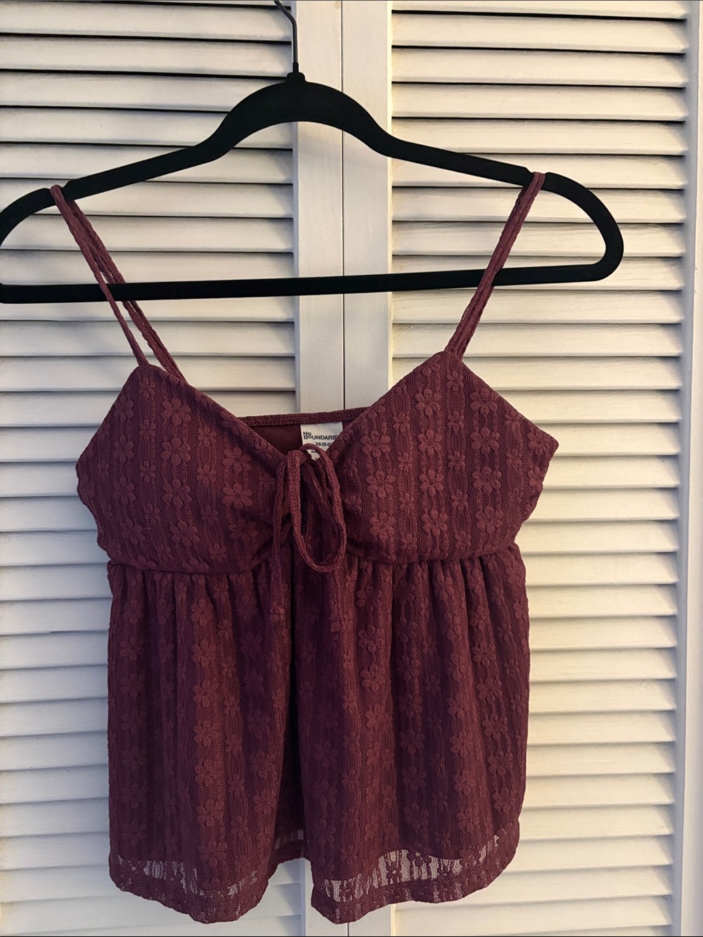 No Boundaries Mauve Lace Camisole